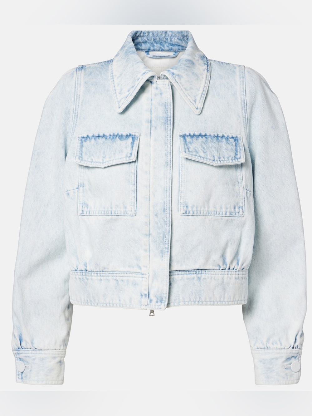 Dries Van Noten Light Blue Washed Denim Jacket